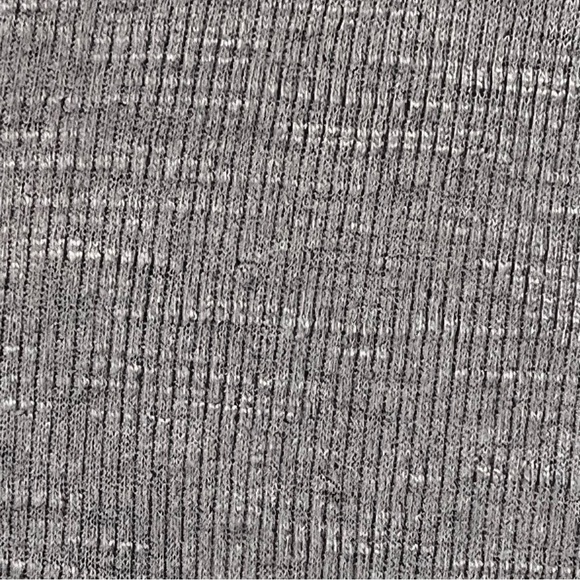 Anthropologie T.la | Gray Waffle Knit V-Neck Peplum Top, Small - Picture 4 of 7